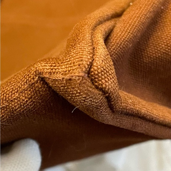 Authentic Hermes Large Vintage Rust and Navy Canvas Tote Bag - Picture 12 of 16